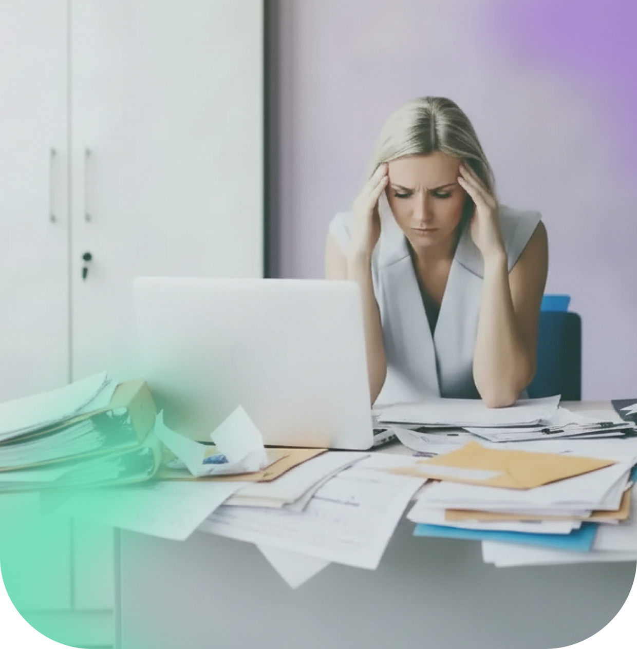 Ilustração saúde mental corporativa